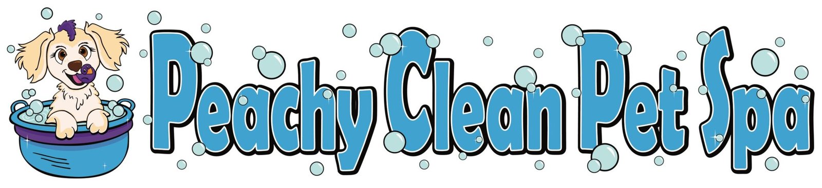 peachy clean pet spa long logo 071224